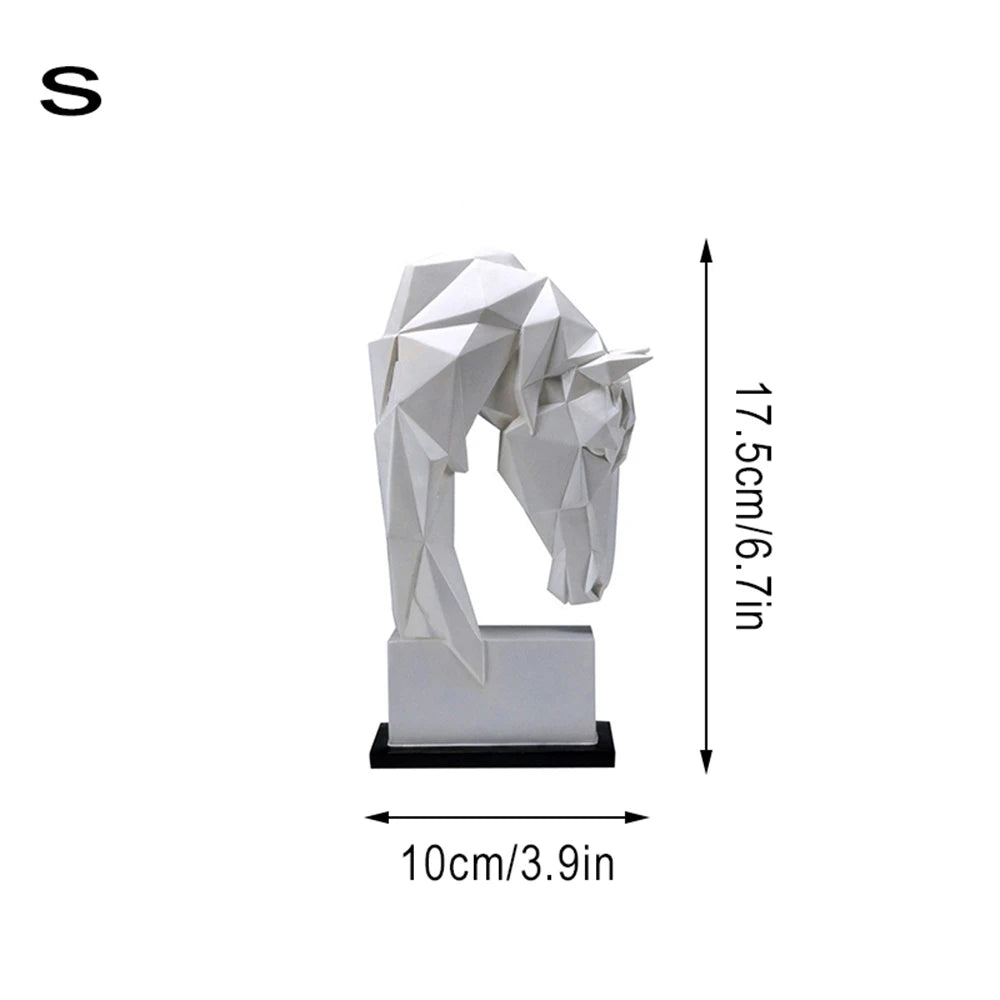 Pferdekopf-Statuette aus Harz – Leicht, Stabil & Detailreich - nistore